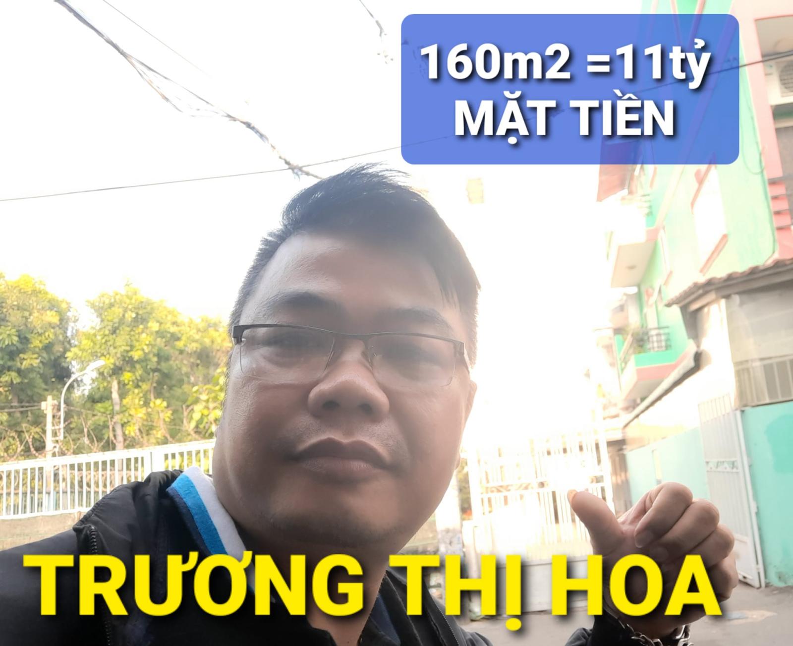 GẤP BÁN- Mặt Tiền TTH07 Trương Thị Hoa Q12 TPHCM 160m2 có 11 tỷ 13554340