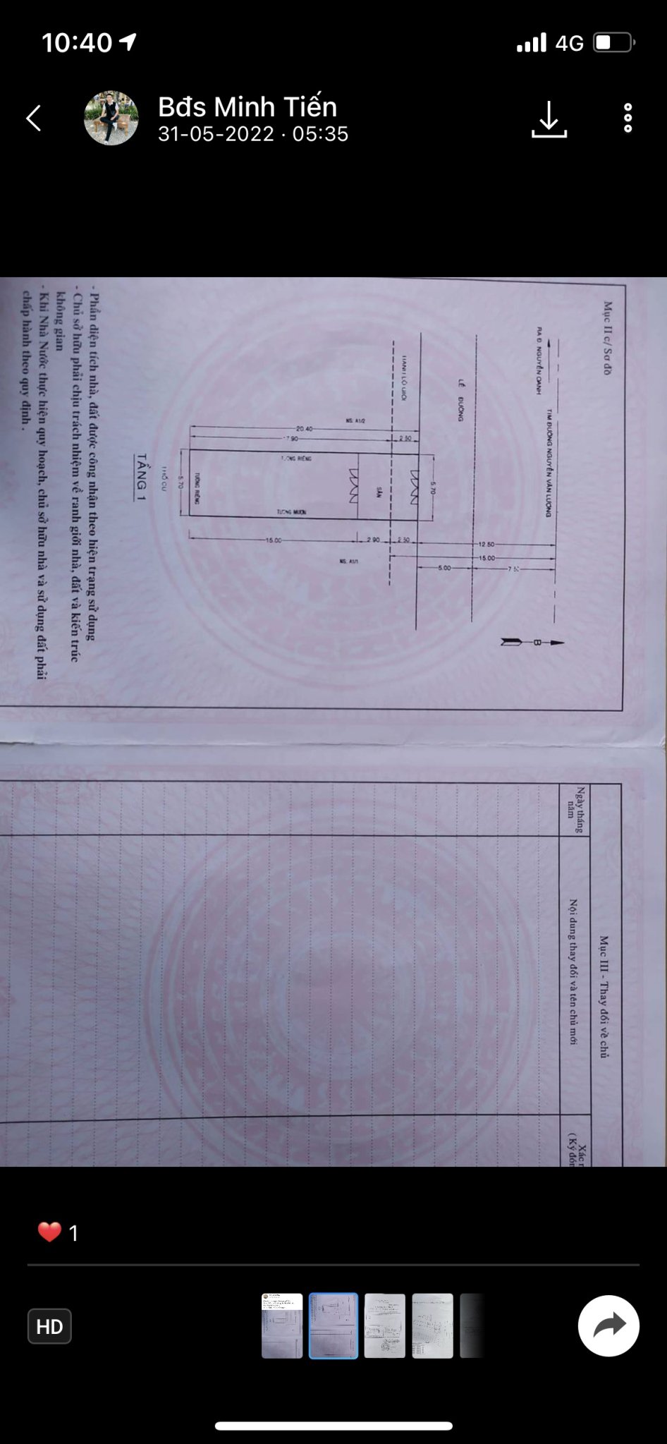 Bán nhà MT Nguyễn Văn Lượng, P.17, GV: 5,7 x 20,4m, giá 18,5 tỷ 13584562