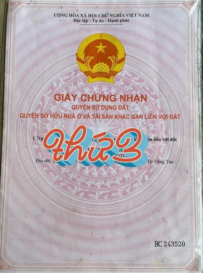 BÁN LÔ ĐẤT ĐỊA CHỈ 11/13 PHAN ĐĂNG LƯU - PHƯỜNG 3 - THÀNH PHỐ VŨNG TÀU 13602405