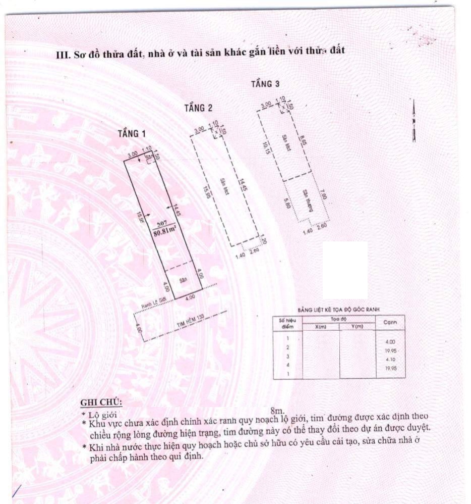 Bán nhà Hẻm 8m Nguyễn Đức Thuận - K200 - Cộng Hoà, DT: 4x20m, 4 Tấm, sổ vuông, 11.9 tỷ 13637649