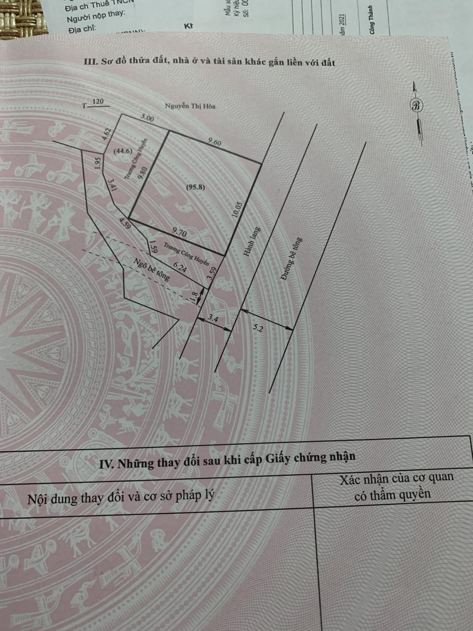 Chính chủ cần tiền bán nhanh Lô đất Khu 1 – Phường Vành Danh – TP Uông Bí – Tỉnh Quảng Ninh. 13640868