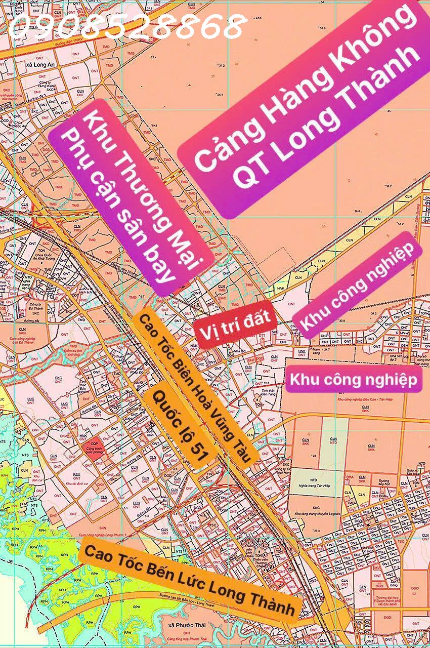 Đất Long Phước gần sân bay giá chỉ 3 tỷ x/sào, tổng 4800m2. LH 0908528868 13647468