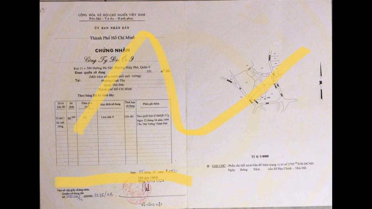 Chính chủ bán đất 151m2 gần chợ Thủ Đức 13654722