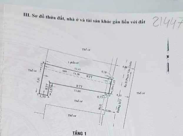 52m2 đất, hẻm xe tải thông Phạm Văn Chiêu p16 Gò Vấp Chỉ 3 tỷ x 13706915