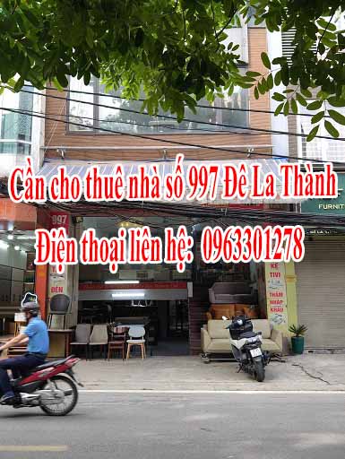 Cho thuê nhà mặt phố Đê La Thành để kinh doanh Ba Dình HN 13752786