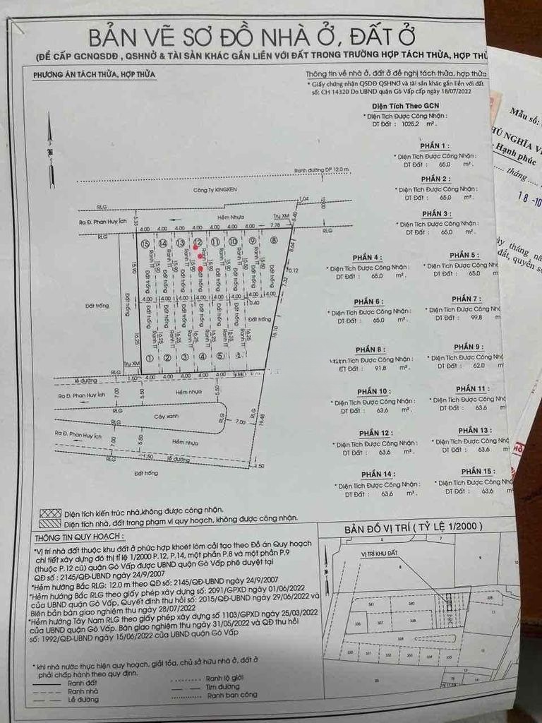 Bán đất tặng GPXD 4 tầng  gần Emart mới chỉ 5 tỷ xíu hà 13753200