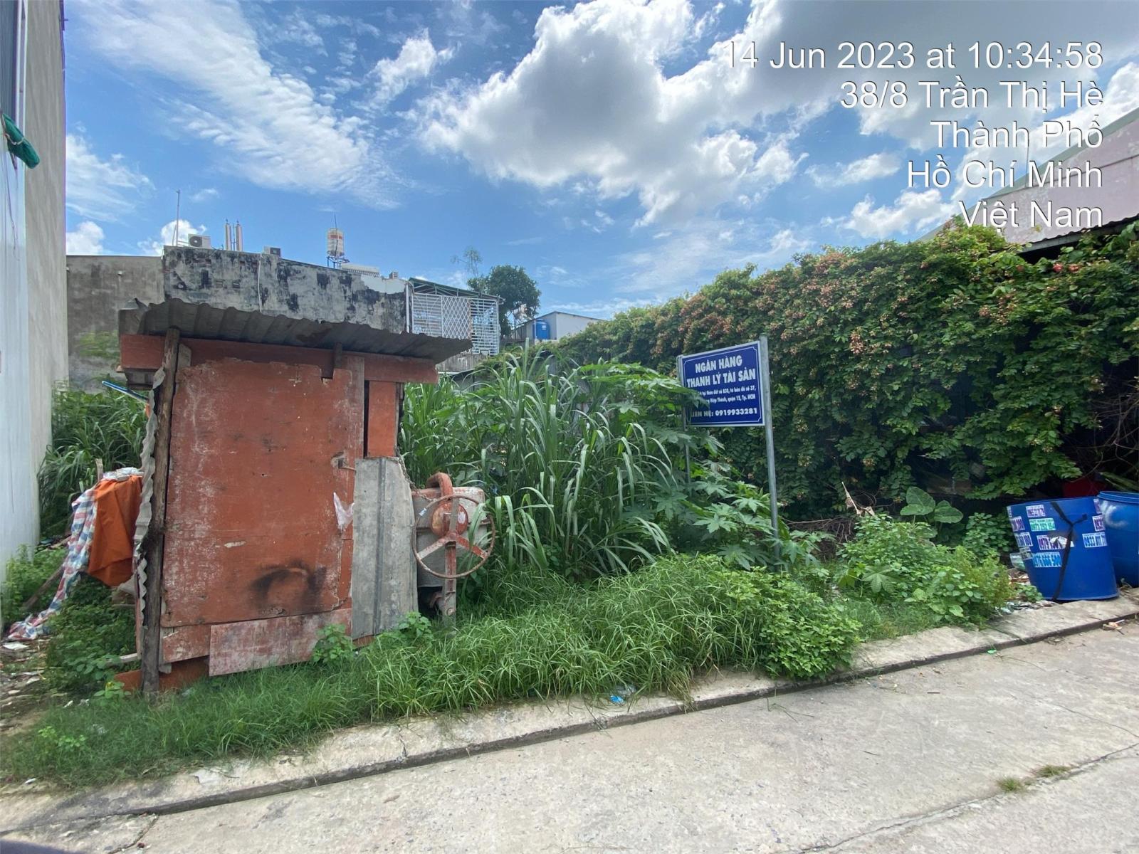 Bán Đất SHR,Thanh Lý Ngân Hàng 110m Chợ Hiệp Thành, Q12, Giá Chỉ Nhỉnh 4tỷ 13757363