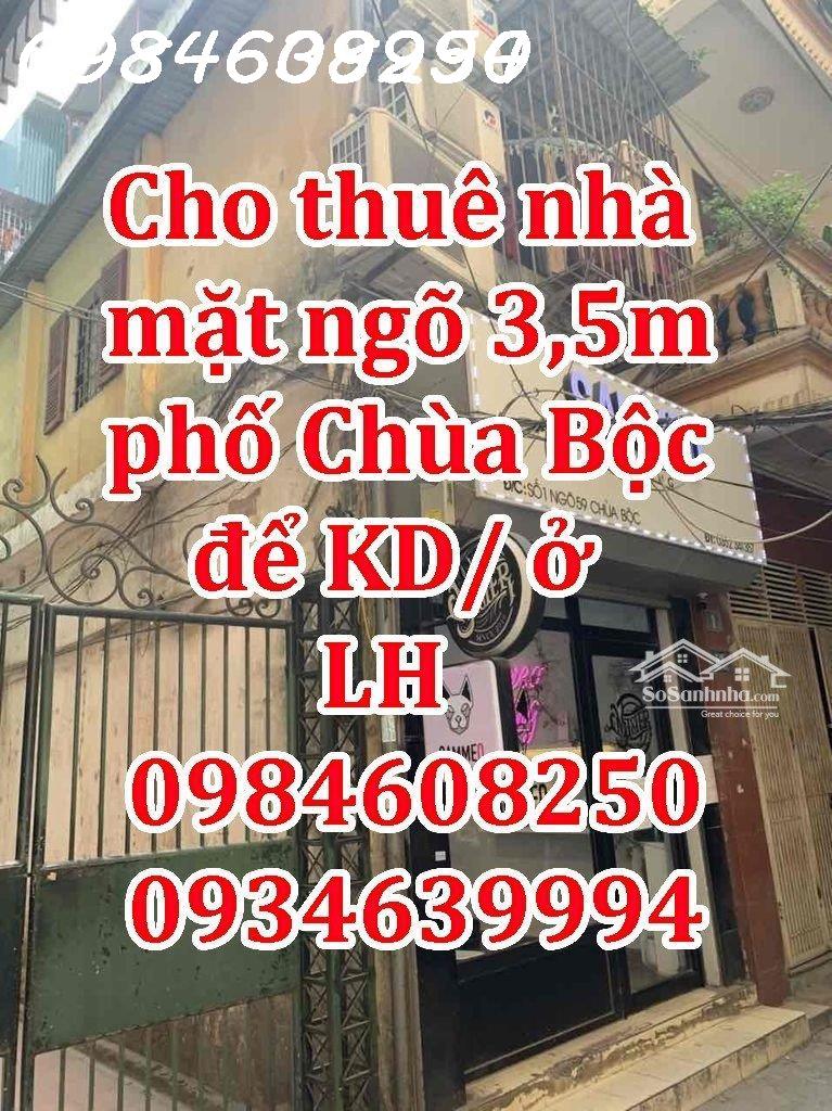 Chính chủ cần Cho thuê nhà phố Chùa Bộc.Đống Đa Hà Nội 13797399