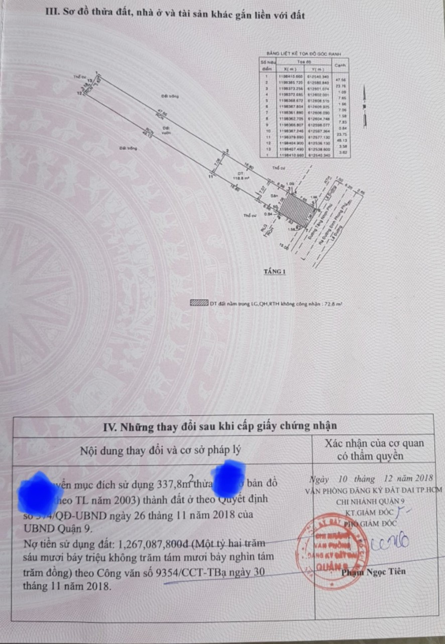 Nhà mặt tiền đường tăng nhơn phú DT 578m giá tốt , vị trí đẹp 13814141