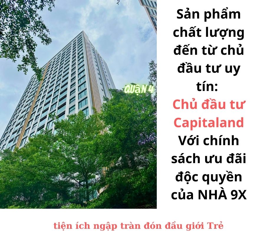 Nhà 9X có chính sách ưu đãi cực lớn khi mua căn hộ De La Sol cùa CDT Capitaland quận 4 13838255