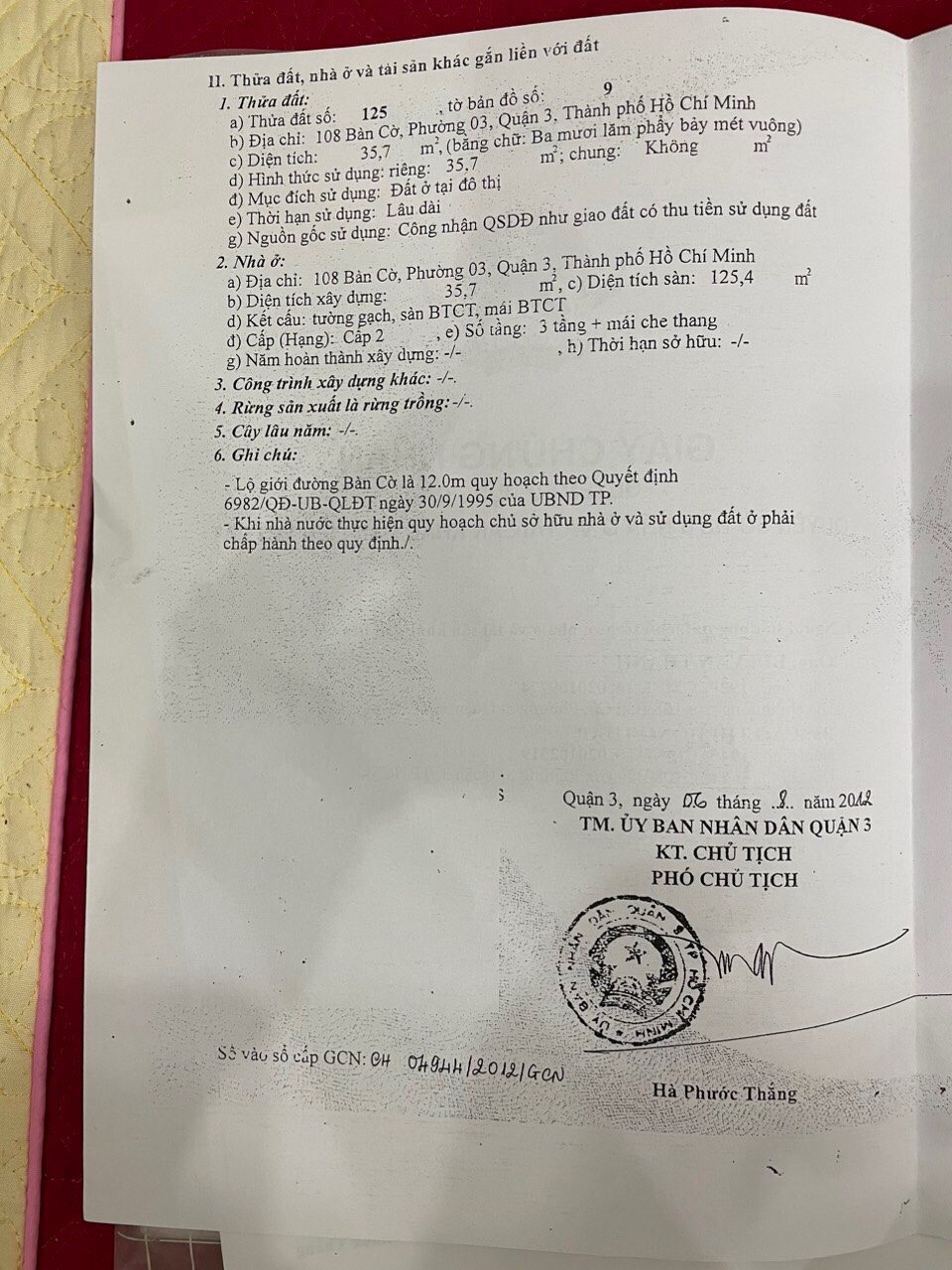 Chính chủ cần Bán gấp nhà nguyên căn 1 trệt 2 lầu 1 sân thượng tại 108 Bàn Cờ 13848670