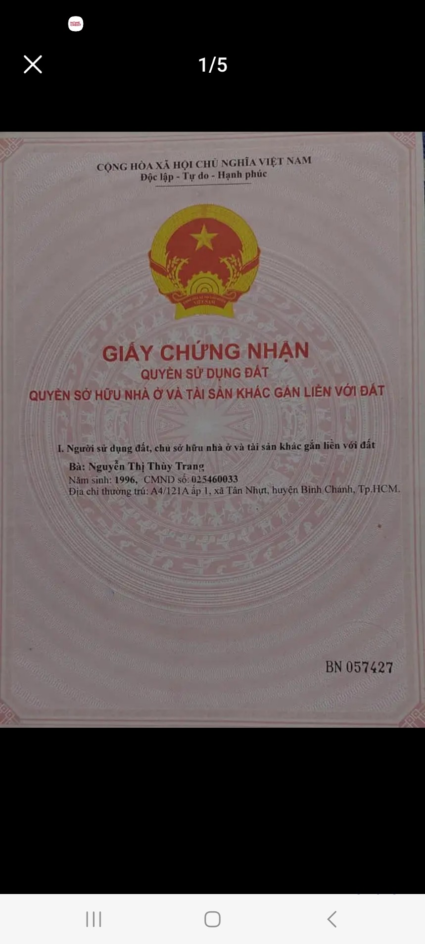 Chính Chủ Cần Bán Lô Đất Vị Trí Đẹp Tại Bình Chánh - Hồ Chí Minh. 13887247