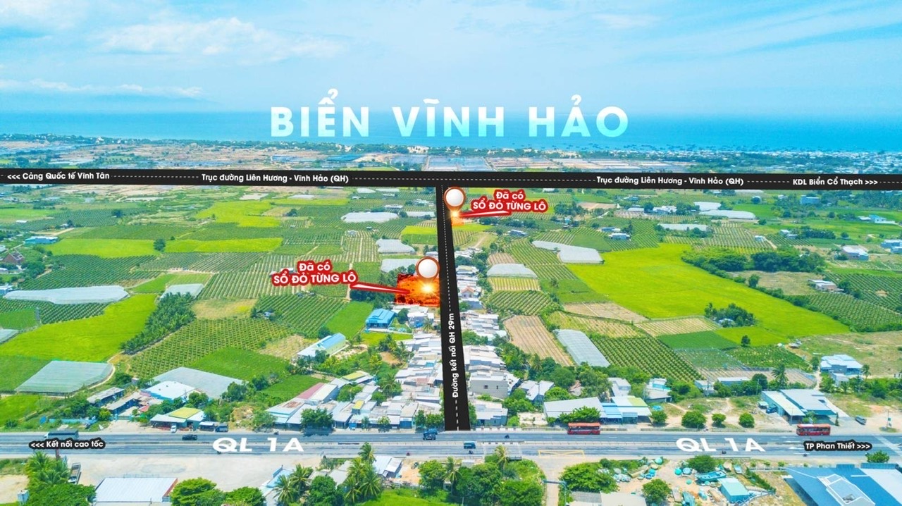 Bán đất ven biển Liên Hương, Bình Thuận chỉ 799 triệu, full thổ cư, sổ sẵn, đường 29m.
 13897909