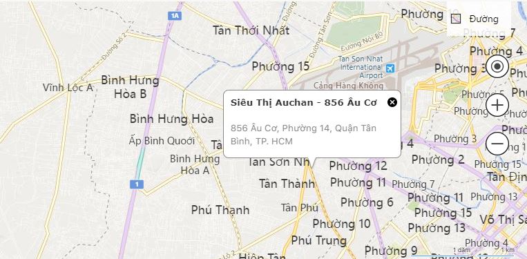 Siêu Thị Auchan - 856 Âu Cơ Trả Mặt Bằng : cho thuê lại  :  856 Âu cơ , Phường 14  Quận Tân Bình 13906171