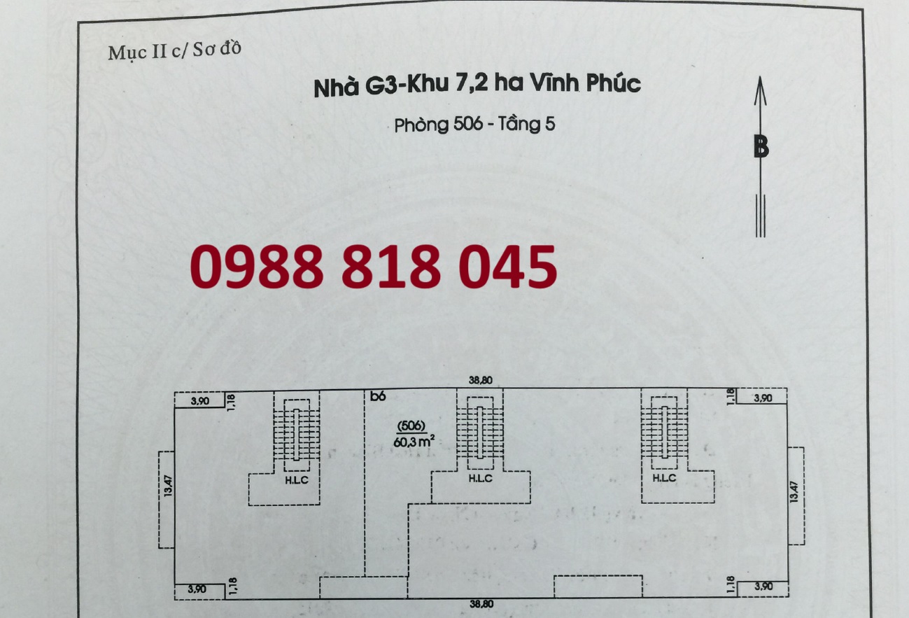 Chính chủ bán nhà G3 Khu 7,2ha Vĩnh Phúc, Ba Đình (ngõ 462 đường Bưởi) 2PN, miễn TG 13940472