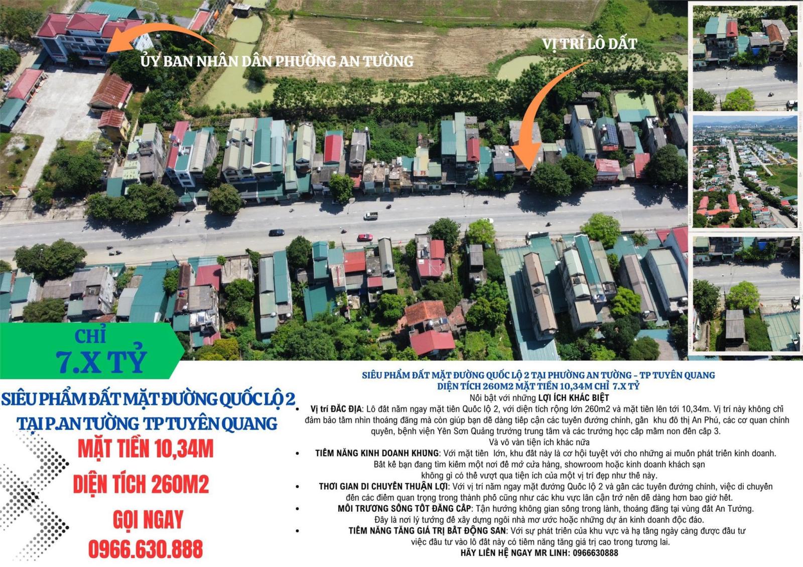 Nhà mặt đường  QL2 Cách khu đô thị An Phú 400m mặt tiền 10,34m chỉ 6,9x 13943593