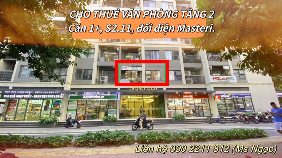 Cho thuê căn 1+, diện tích 43 m2, S2.11 Vinhome Ocean Park làm văn phòng 13960157