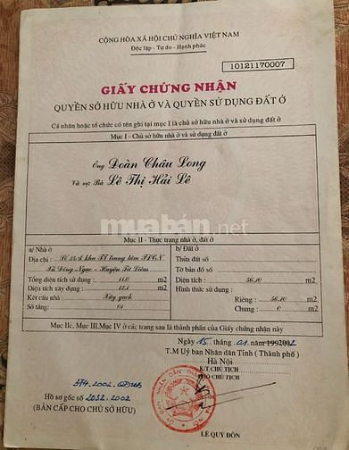 Chính chủ cần bán lô đất tại Văn Hội, Đức Thắng, Bắc Từ Liêm, Hà Nội 13966203