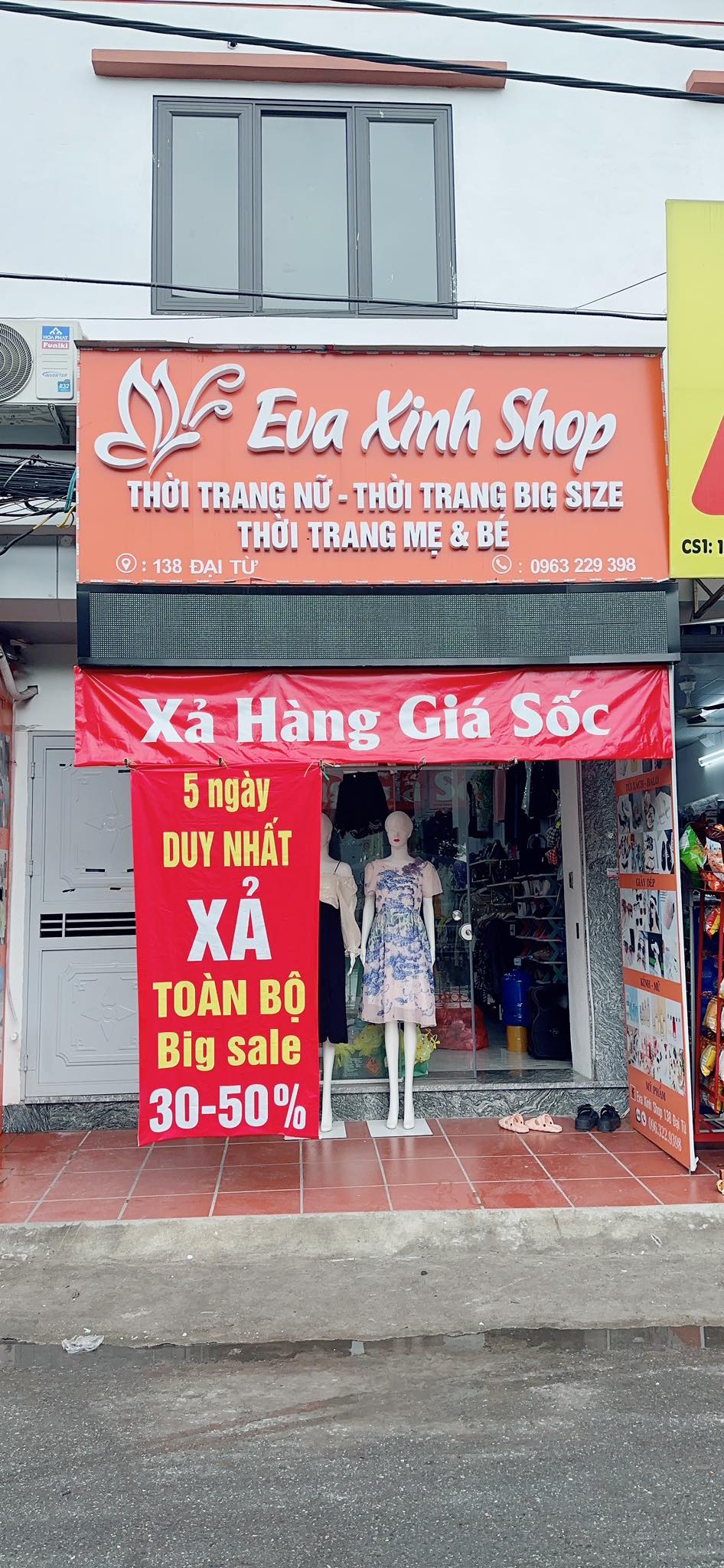 CẦN SANG NHƯỢNG GẤP MẶT BẰNG SHOP QUẦN ÁO NỮ 13981120