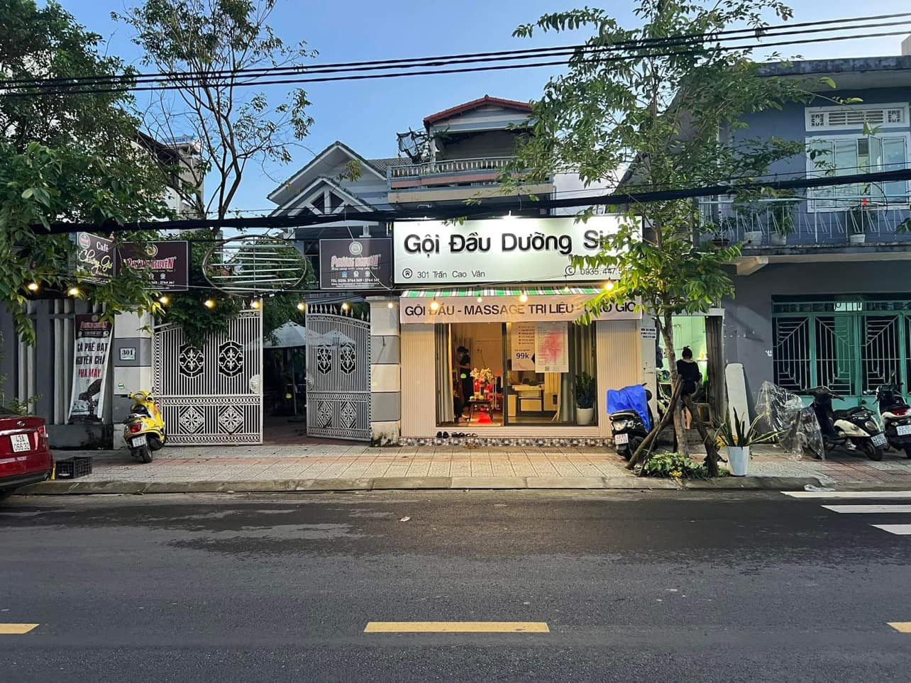 SANG MẶT BẰNG TIỆM GỘI ĐẦU DƯỠNG SINH ĐỊA CHỈ: 301 Trần Cao Vân, P. Xuân Hà , Quận Thanh Khê , Đà 13981126