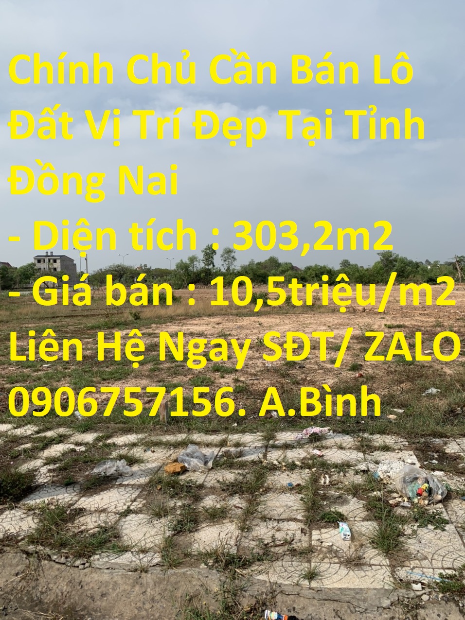 Chính Chủ Cần Bán Lô Đất xã An Phước, huyện Long Thành , Tỉnh Đồng Nai 13981299