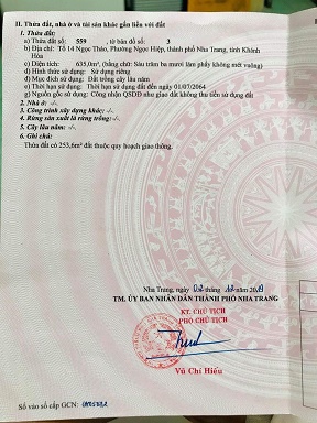 CẦN BÁN ĐẤT Ở TỔ 14 , NGỌC THẢO , PHƯỜNG NGỌC HIỆP , TP NHA TRANG , TỈNH KHÁNH HÒA 13983856