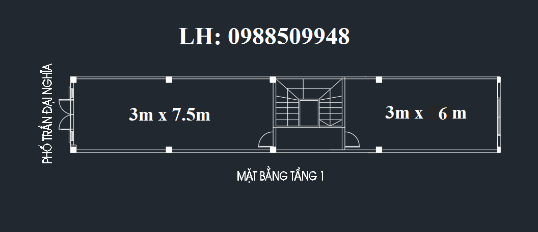 CHO THUÊ TẦNG 1 MẶT PHỐ TRẦN ĐẠI NGHĨA, PH. BÁCH KHOA, Q. HAI BÀ TRƯNG, HÀ NỘI (50M2) 14004263