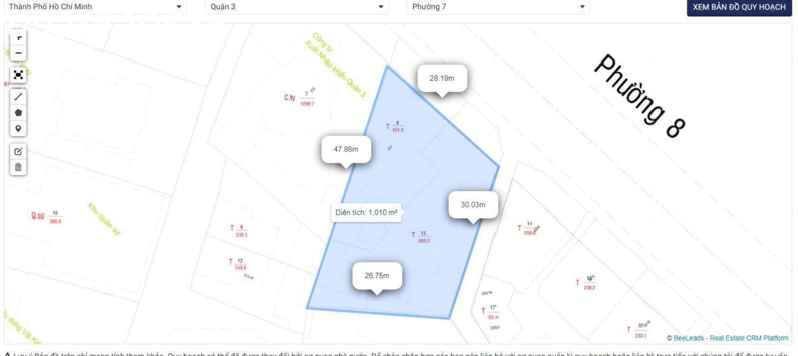 CCG Bán Tài sản Nhà 211-211A Nam Kỳ Khởi Nghĩa, Quận 3 : 2.841m2 : Ngang 30m 14009672