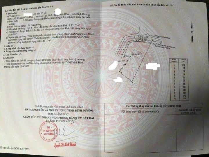 LÔ GÓC 2 MT, 2 SÀO, NGUYỄN THỊ MINH KHAI, MỸ PHƯỚC, TÂN VẠN, 26 TỈ 14011524