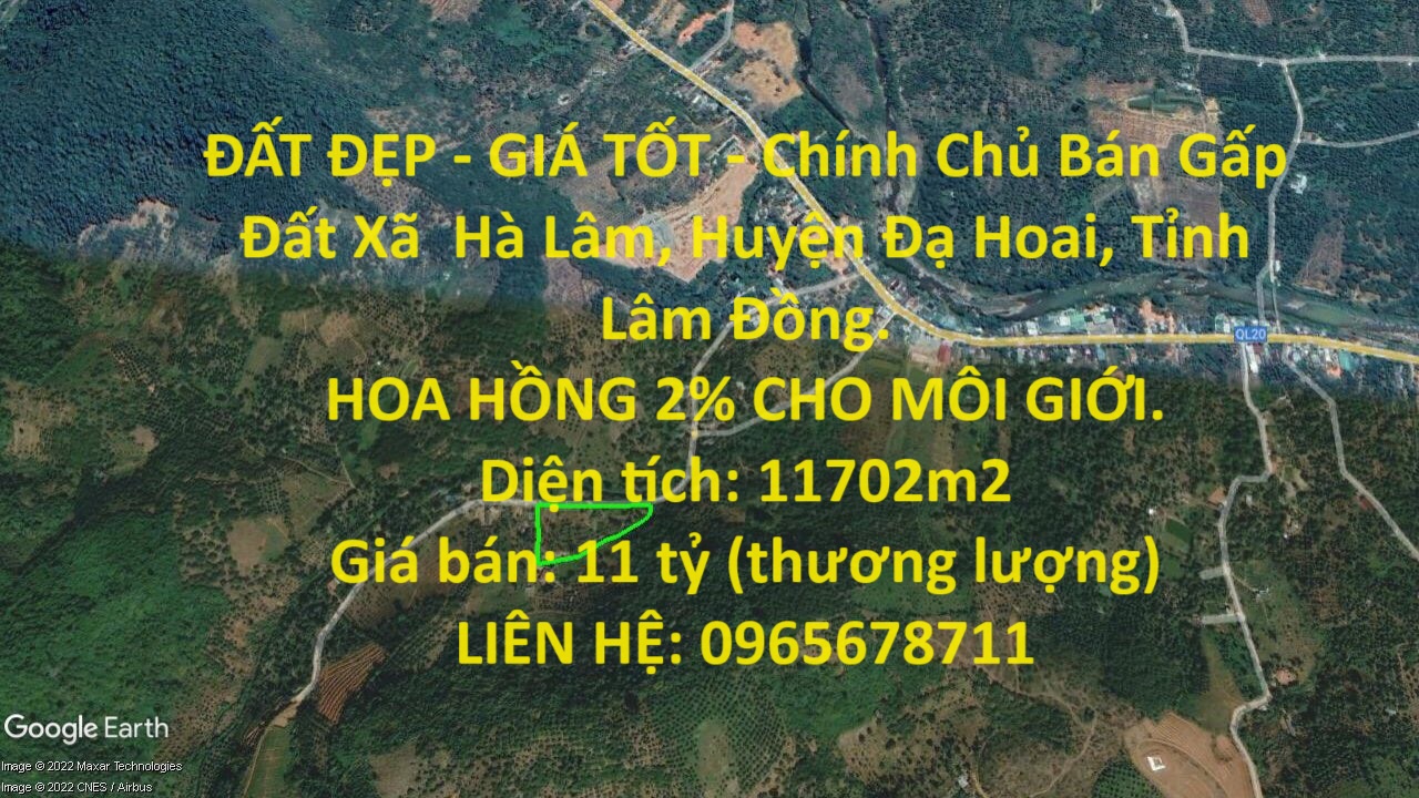ĐẤT ĐẸP - GIÁ TỐT - Chính Chủ Bán Gấp Đất Xã  Hà Lâm, Huyện Đạ Hoai, Tỉnh Lâm Đồng. 14017799