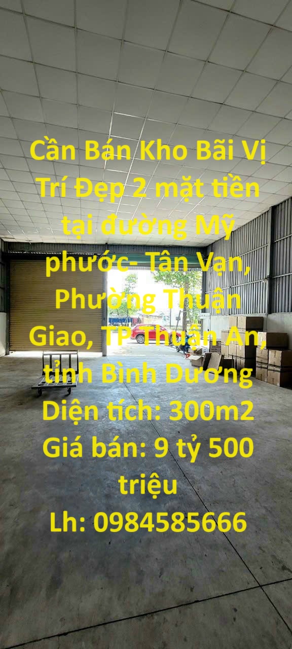 Cần Bán Kho Bãi Vị Trí Đẹp 2 mặt tiền tại TP Thuận An, tỉnh Bình Dương 14018143