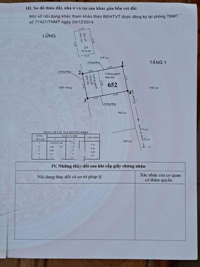 Bán nhà hạ 700tr, đường Lê Văn Khương, Hiệp Thành, Q12, 40m2, 2 tầng. 2 tỷ. 14021151