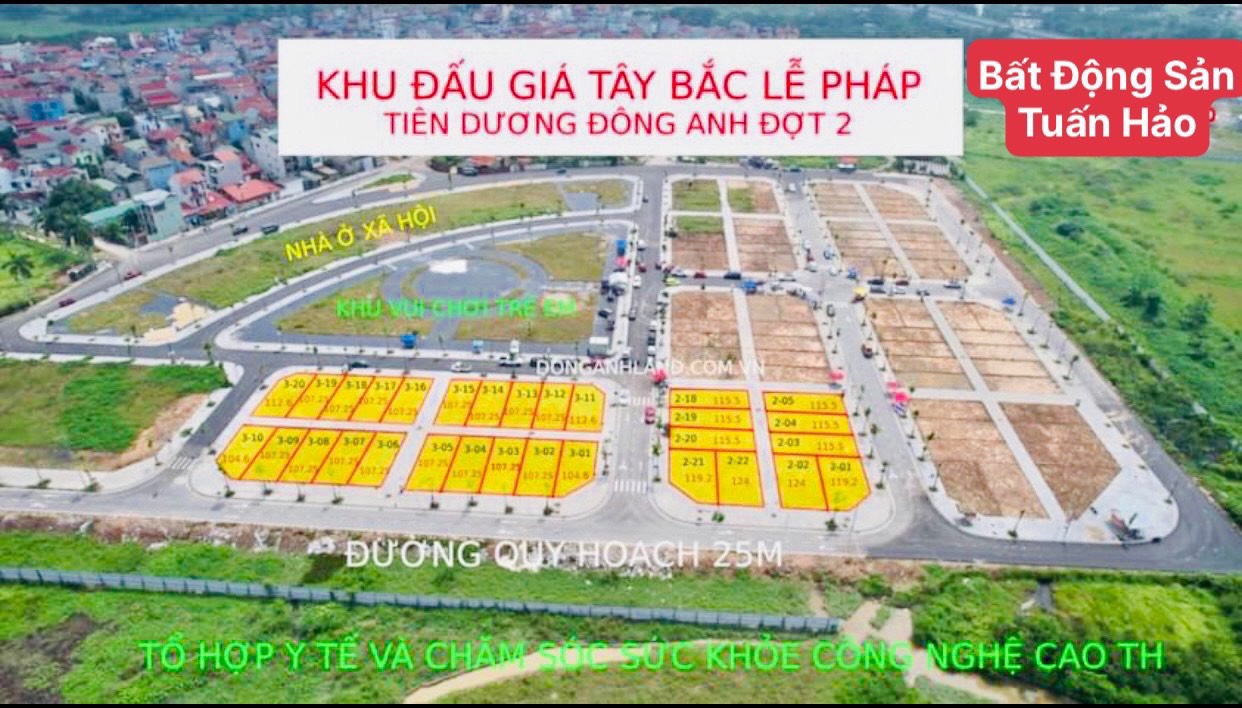BÁN ĐẤT CHÍNH CHỦ  ĐẤU GIÁ LK 1.11 LÊ PHÁP TIÊN DƯƠNG ĐÔNG ANH HÀ NÔI 14021621