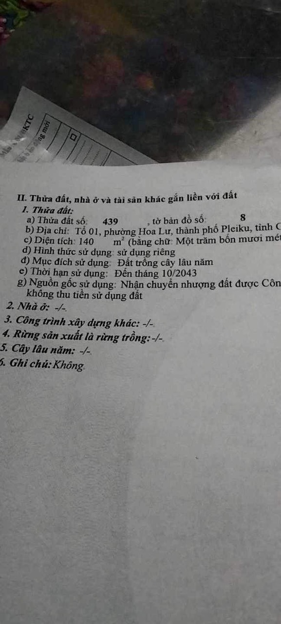 BÁN ĐẤT TẶNG NHÀ C4, HẺM 4M TÔN THẤT THUYẾT - TỔ 1 phường Hoa Lư. 14022564