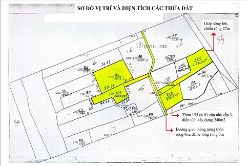 Cần bán các thửa đất liền kề (thửa 53, 149, 154, 155) tại xã Sơn Phú, huyện Giồng Trôm, Bến Tre 14026237