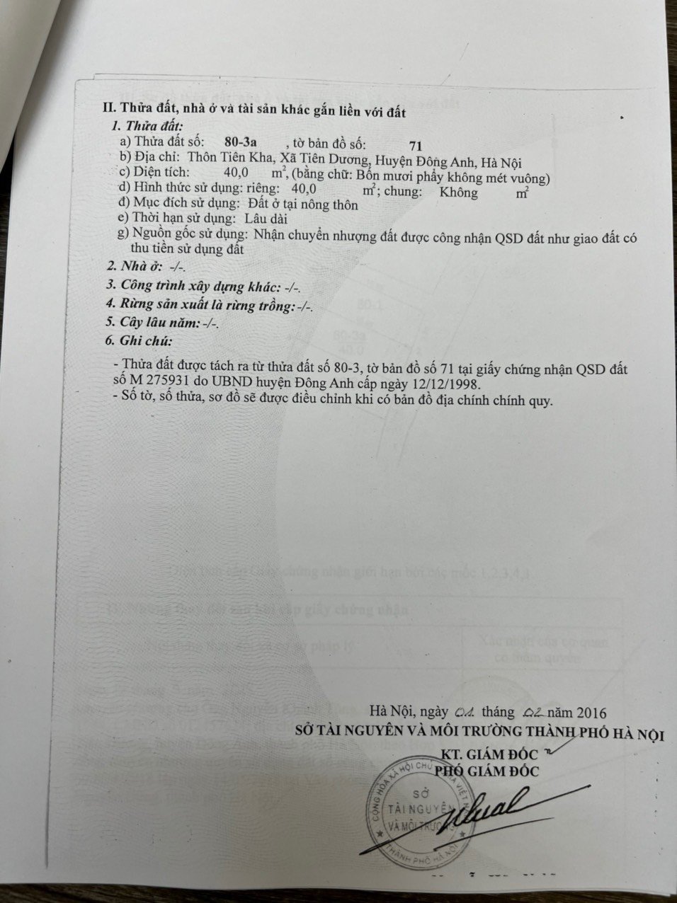 BÁN ĐẤT TIÊN KHA TIÊN DƯƠNG ĐÔNG ANH HÀ NỘI 14029797