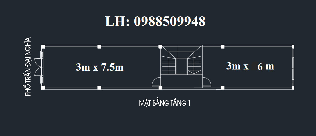 CHO THUÊ TẦNG 1 MẶT PHỐ TRẦN ĐẠI NGHĨA, PH. BÁCH KHOA, Q. HAI BÀ TRƯNG, HÀ NỘI (50M2) 13897220