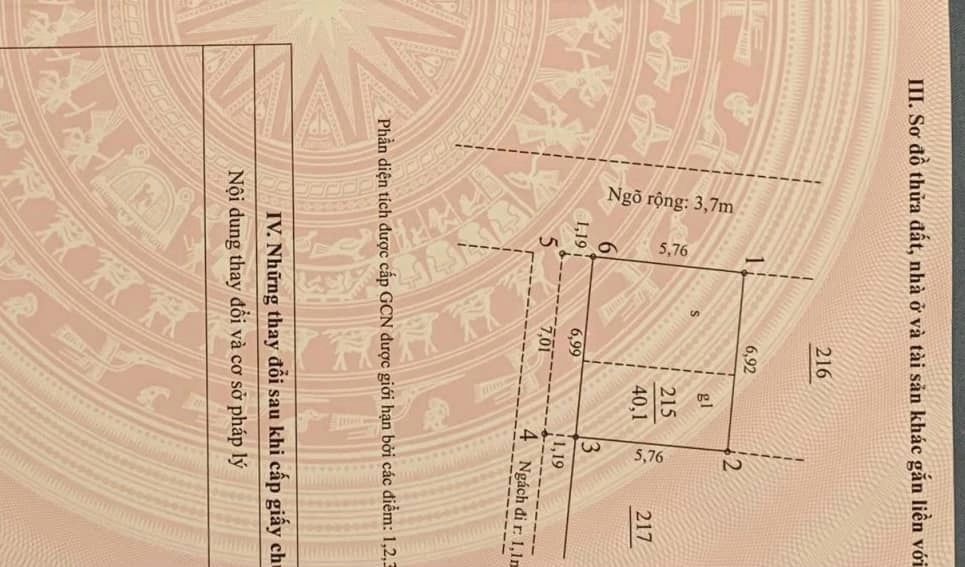 BÁN ĐẤT TẶNG NHÀ C4-LÔ GÓC 50M2 GIÁ HƠN 4TỶ- Ô TÔ 7 CHỖ ĐỖ CỬA VÀO NHÀ - NGÕ THÔNG CÁC NGẢ - MẶT TIỀN RỘNG. 14052197