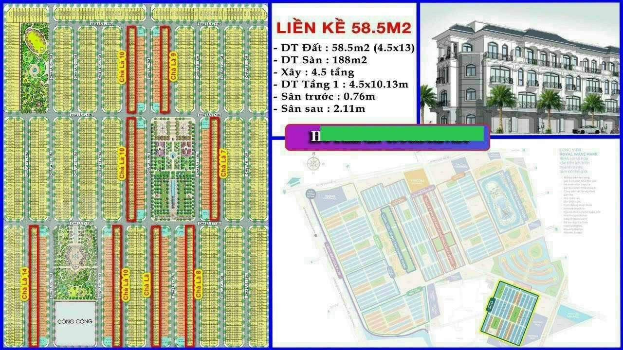 Bán cắt lỗ liền kề 52m2, 56m2, 58m2, 60m2 Vinhomes Ocean Park 2 Hưng Yên 14058386