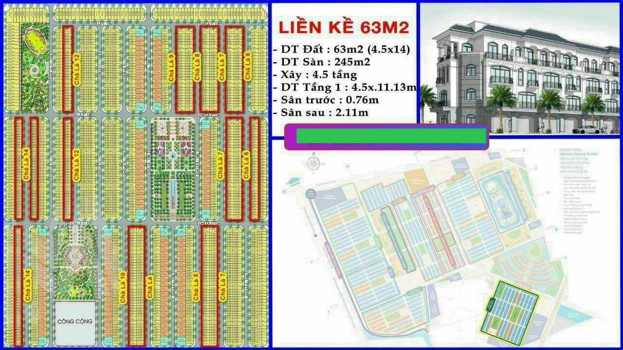 Bán cắt lỗ liền kề 63m2, 64m2, 65m2 Vinhomes Ocean Park 2 Hưng Yên 14058612