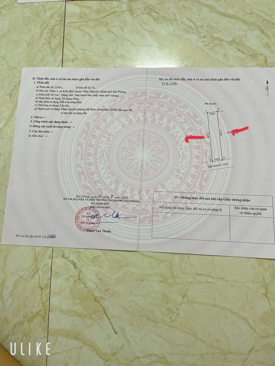 Bán Đất Đẹp Tại Thôn 3, Xã Kiền Bái, Huyện Thủy Nguyên, Hải Phòng 14062111