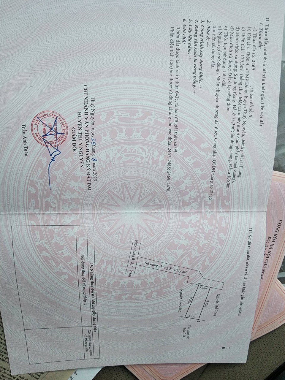 Cần Bán Lô Đất Đẹp Tại Thôn 4, Xã Mỹ Đồng, Huyện Thuỷ Nguyên, Hải Phòng 14062140