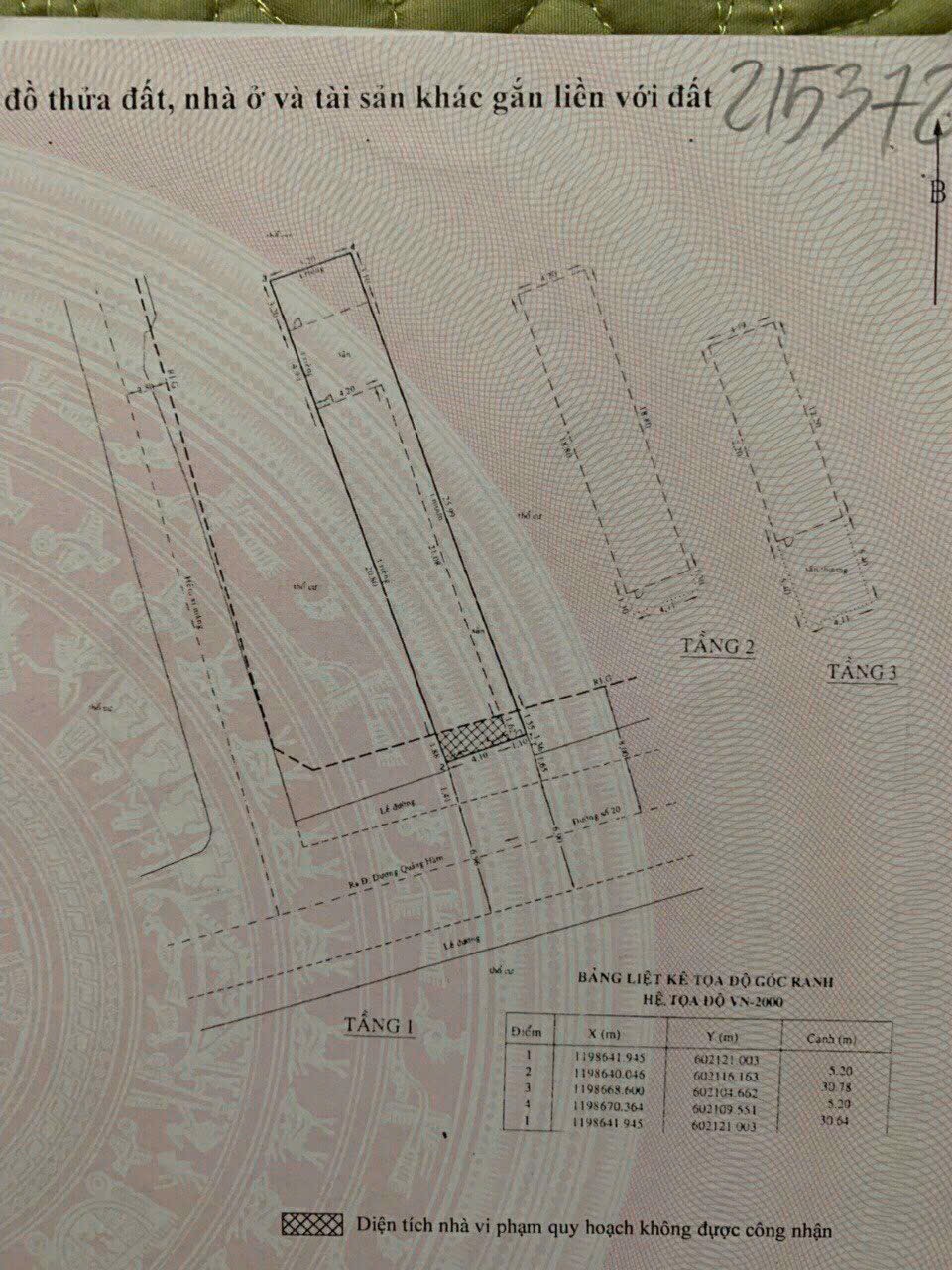 
Bán nhà 496/ Dương Quảng Hàm, P.6, Gò Vấp: 5,2 x 30, giá 15 tỷ.
 14062154