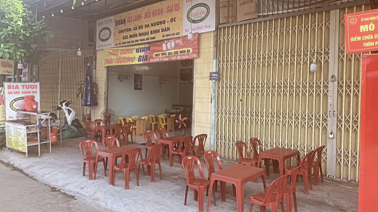 SANG NHƯỢNG QUÁN NHẬU-ĂN UỐNG NẰM MẶT TIỀN ĐƯỜNG LƯƠNG ĐÌNH CỦA,VĨNH THẠNH,NHA TRANG 14074935