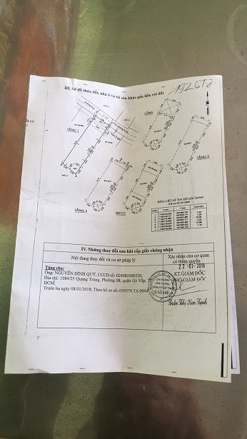 CHÍNH CHỦ CẦN BÁN NHÀ 81 M2 TẠI P.8 - Q.GÒ VẤP 14112232