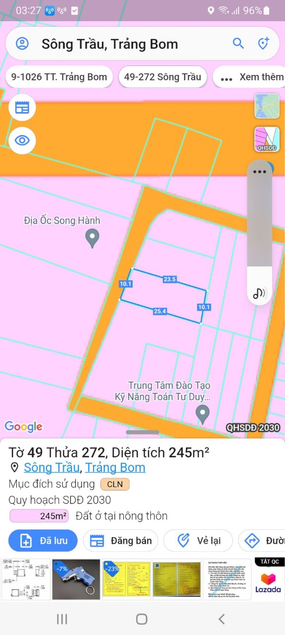 Cần Bán Lô Đất Vị Trí Sầm Uất Nhất Huyện Trảng Bom - Tỉnh Đồng Nai 14115771