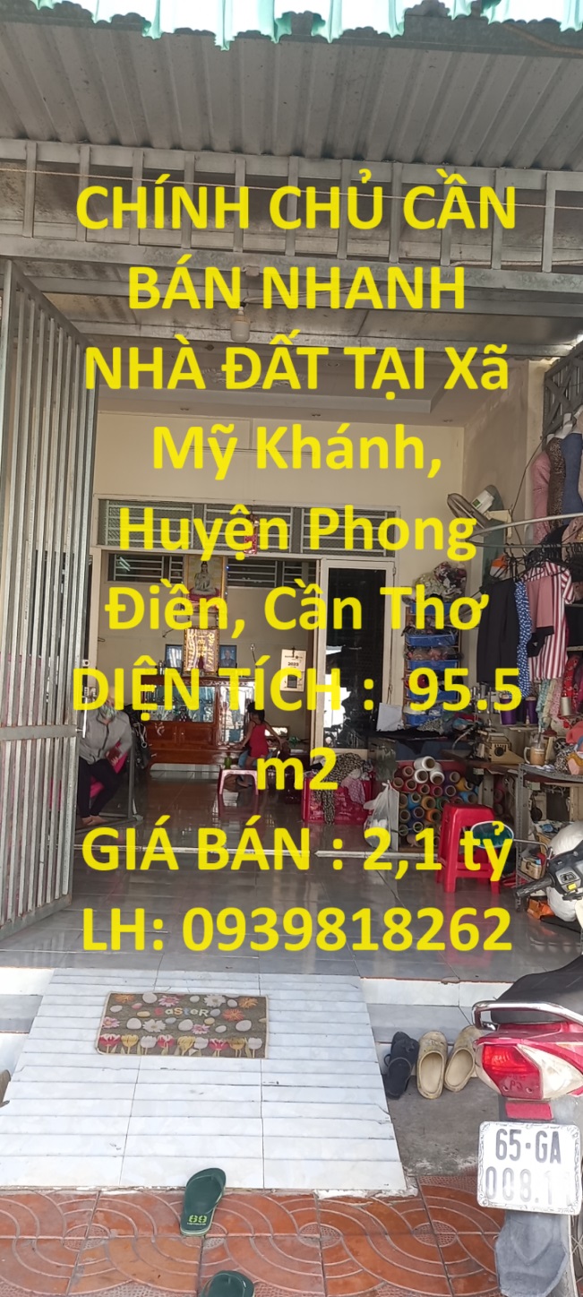 CHÍNH CHỦ CẦN BÁN NHANH NHÀ ĐẤT TẠI Xã Mỹ Khánh, Huyện Phong Điền, Cần Thơ 14117647