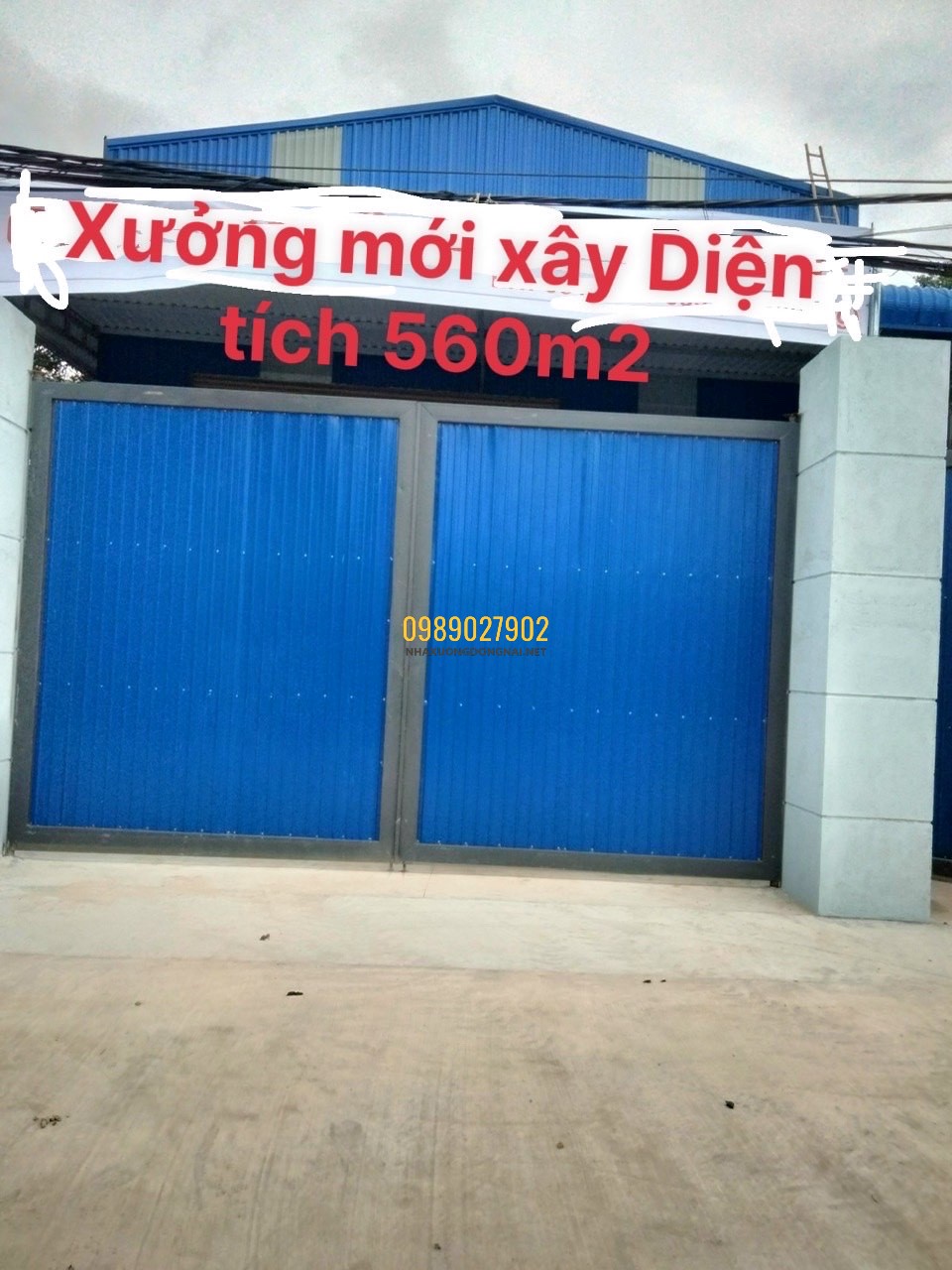Cho thuê kho xưởng dt 560m2 Trảng Dài Biên Hòa Đồng Nai 14124798