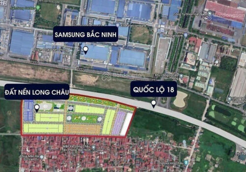 Bán lô đất nền dự án Long Châu Star, đối diện SAMSUNG, Yên Phong, Bắc Ninh 14144566