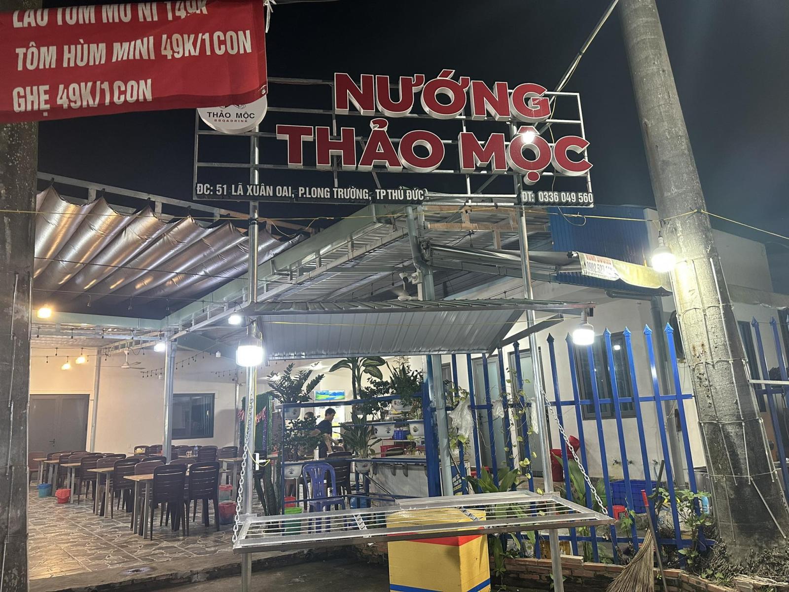 CẦN SANG MẶT BẰNG QUÁN NƯỚNG THẢO MỘC Địa chỉ: 51C Lã Xuân Oai, phường Trường Thạnh, quận 9 14156879